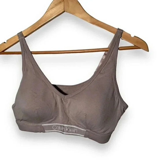 Calvin Klein pink mauve bralette padded L - Picture 1 of 5